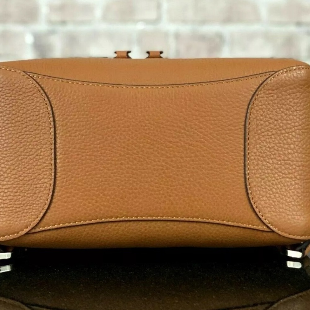 Kate spade Leila medium backpack ginger brown leather NWT bag adjustable strap - Picture 6 of 8